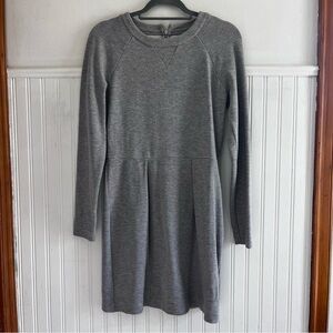 Madewell Gray Knit Dress Long Sleeves Women’s size Medium Sweater Dress
